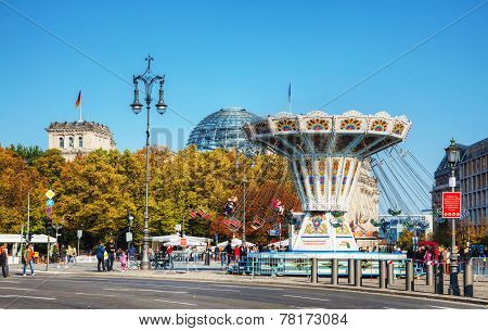 18Th March Square Near Brandenburg Gate In Berlin, Germany