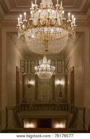 Venice la Fenice Theatre chandeliers