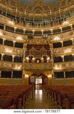 Interior of La Fenice Theatre