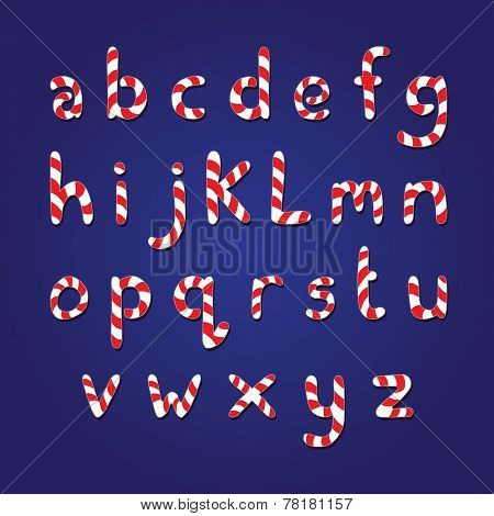 Candy Cane Letters