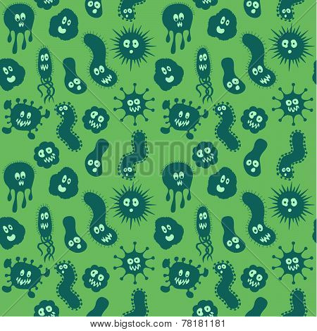 Bacteria / Germs repeat pattern