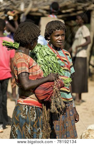 Portrait Of The Hamar Woman.