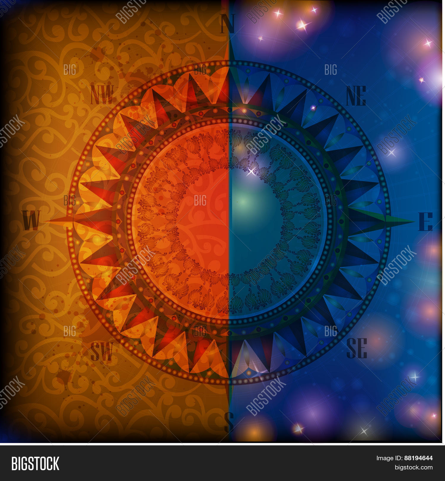 Compas Nice Background Compas Background Vector & Photo (Free Trial) | Bigstock