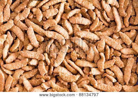 Background Texture Of Sesame Seed Sticks