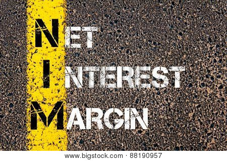 Business Acronym Nim - Net Interest Margin