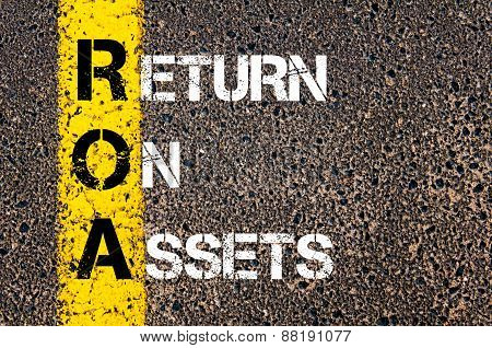 Business Acronym Roa - Return On Assets
