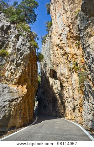 Beautiful view of Sa Calobra on Mallorca Island Spain