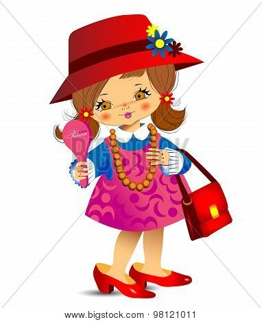 Very beautiful fashion girl