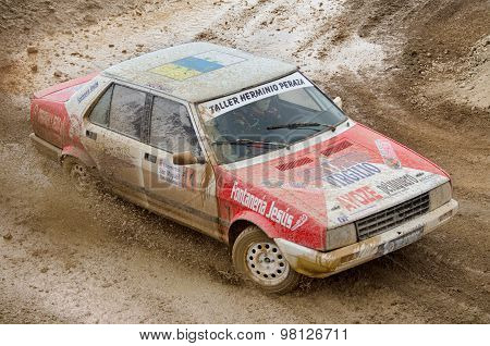 Seat Malaga vintage rally car.