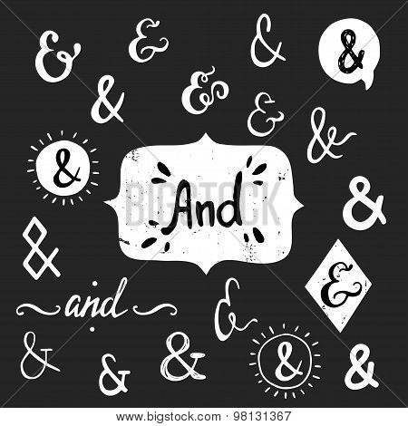 Hand Drawn Ampersands
