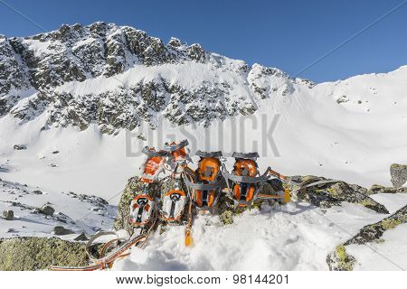 Comparison Of Crampons In The Mountains