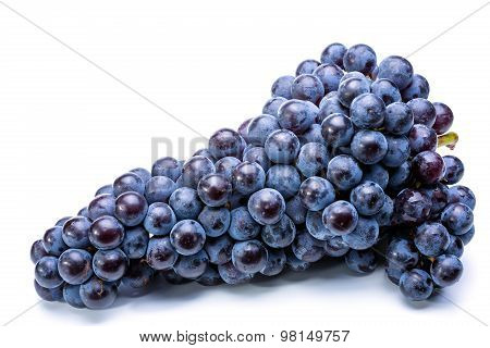 Grapes On White Background