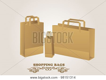 Brown Shopping Bags