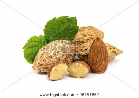 Salt roasted almonds