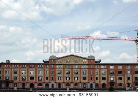 Wine warehouse harbor Mainz