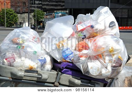 Rubbish collection, Liverpool.
