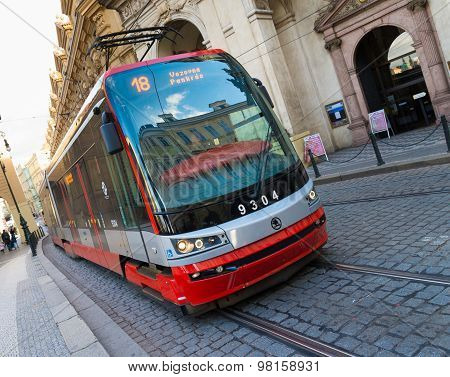 Tram In Prague