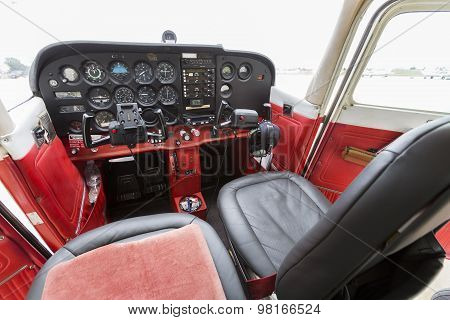 Contol Panel On An Airplane Seats