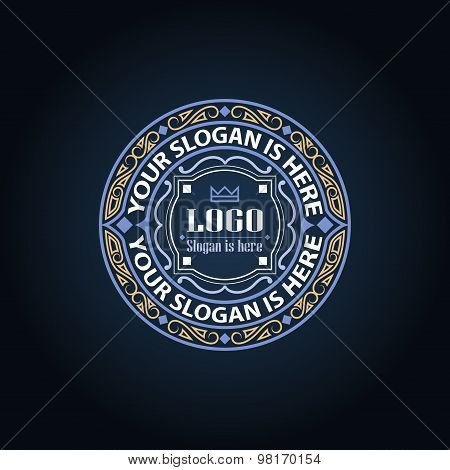Vector Geometric Linear Style Frame