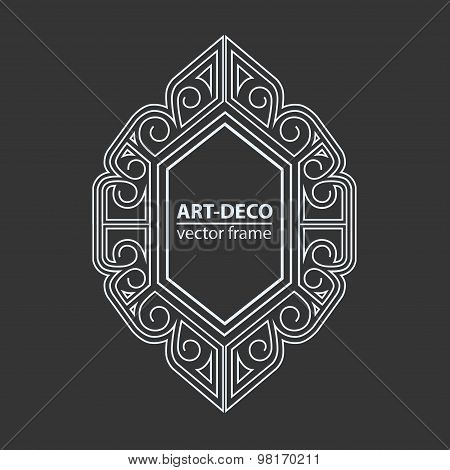 Vector Geometric Linear Style Frame
