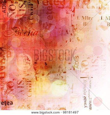 Grunge Abstract Background With Old Torn Posters With Blur Boke