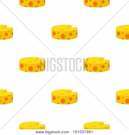 Cheese pattern seamless flat style for web vector illustration
