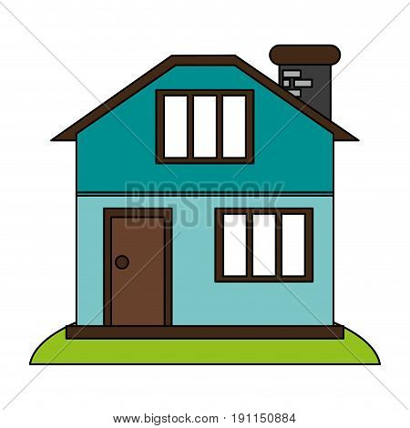 Facade house of plants icon vector illustration dessign graphic flat