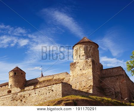Picturesque view on the Castle in Kamyanets-Podilsky Ukraine