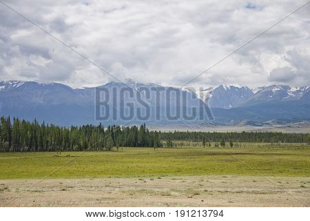Kurai Steppe Landscape. Altai, Russia
