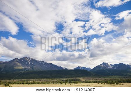 Kurai Steppe Landscape. Altai, Russia