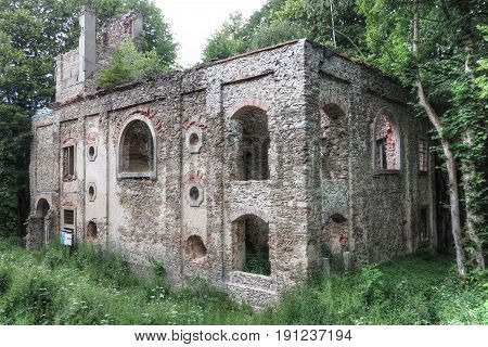 Ruins of the church Saint Apollonia - built around 1670 Czech republic