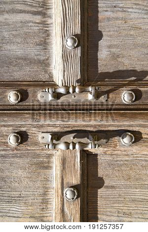 The   Jerago Rusty Brass  Curch  Closed Wood Italy  Lombardy