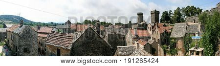 old city La Couvertoirade france summer time