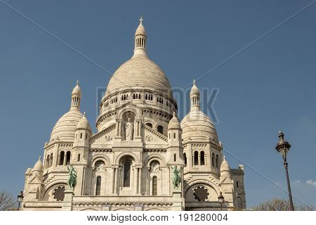 View on Basilica Sacre Coeur - Paris France.