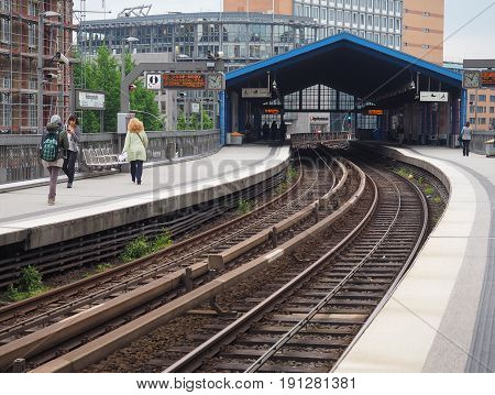 S Bahn (s Train) In Hamburg