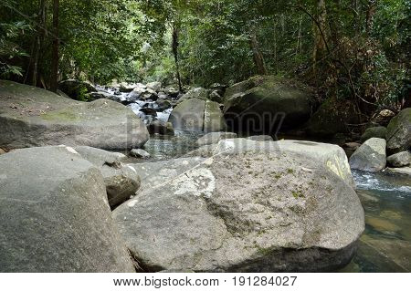 national Park Khao Chamao waterfall in Rayong , Thailand