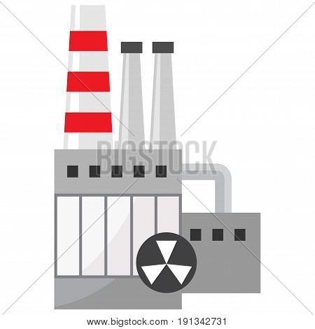 black-and-white icon of a plant for processing of oil and gas pipes