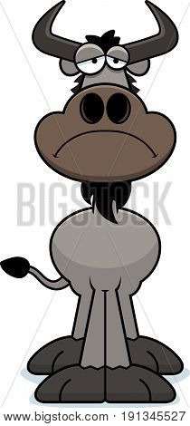 Sad Cartoon Wildebeest