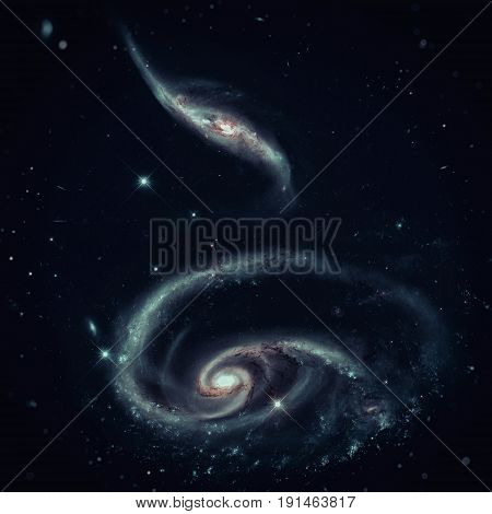A Rose Made Of Group Of Galaxies Arp 273 In The Andromeda.
