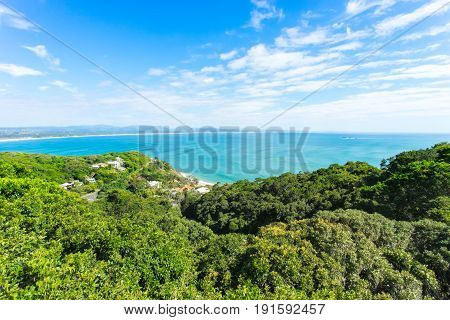 Byron Bay's beaches looking out from the lighthouse
