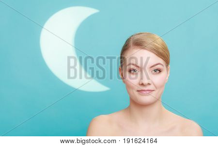 Beautiful Woman With Bare Shoulders