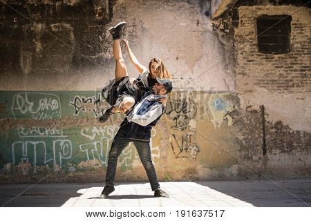 Couple Of Dancers Performing Together