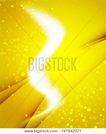 Shiny wave, magic light efffect abstract background