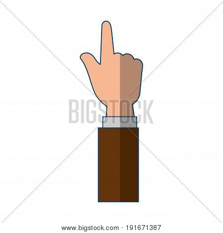 Hand pointing up icon vector illustration graphic design
