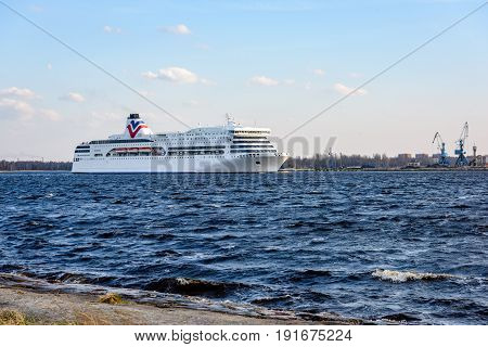 Ferry Leaving The Port