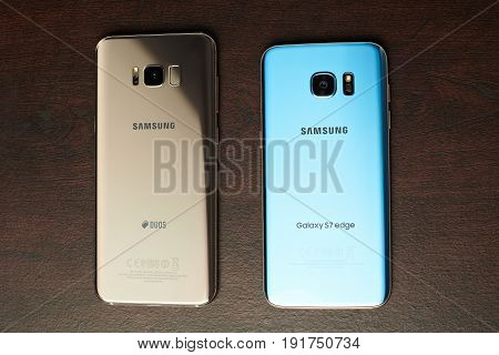 S7 Edge And Samsung S8 Plus Smartphone Compare