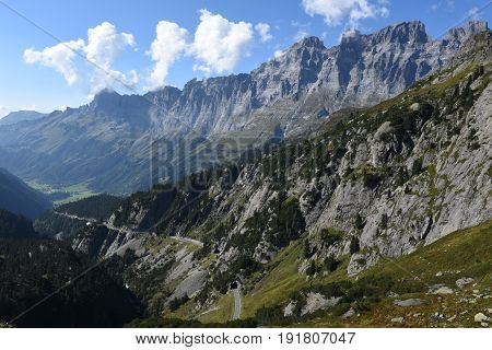 Mountain Landscape At Susten Pass