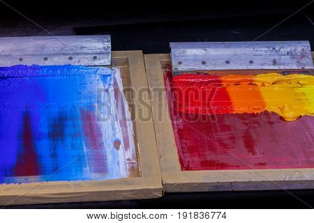 ink or paint for printing on fabric there are several types. The ink used for printing on dark fabric always use plastisol ink. it useful for white fabric too