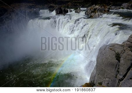 Large powerful waterfall water fall Shoshone Falls beauty amazing epic