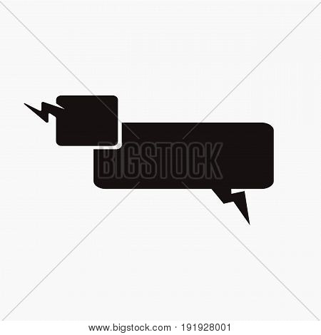 illustration of conversation bubbles chat icons on white background